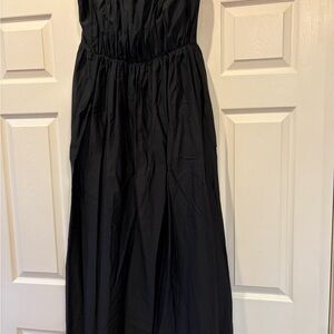 NWT Banana Republic Black Maxi Dress with Gathered Waist